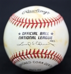 1994-1999 Hank Aaron Milwaukee Braves Signed ONL Baseball *JSA*