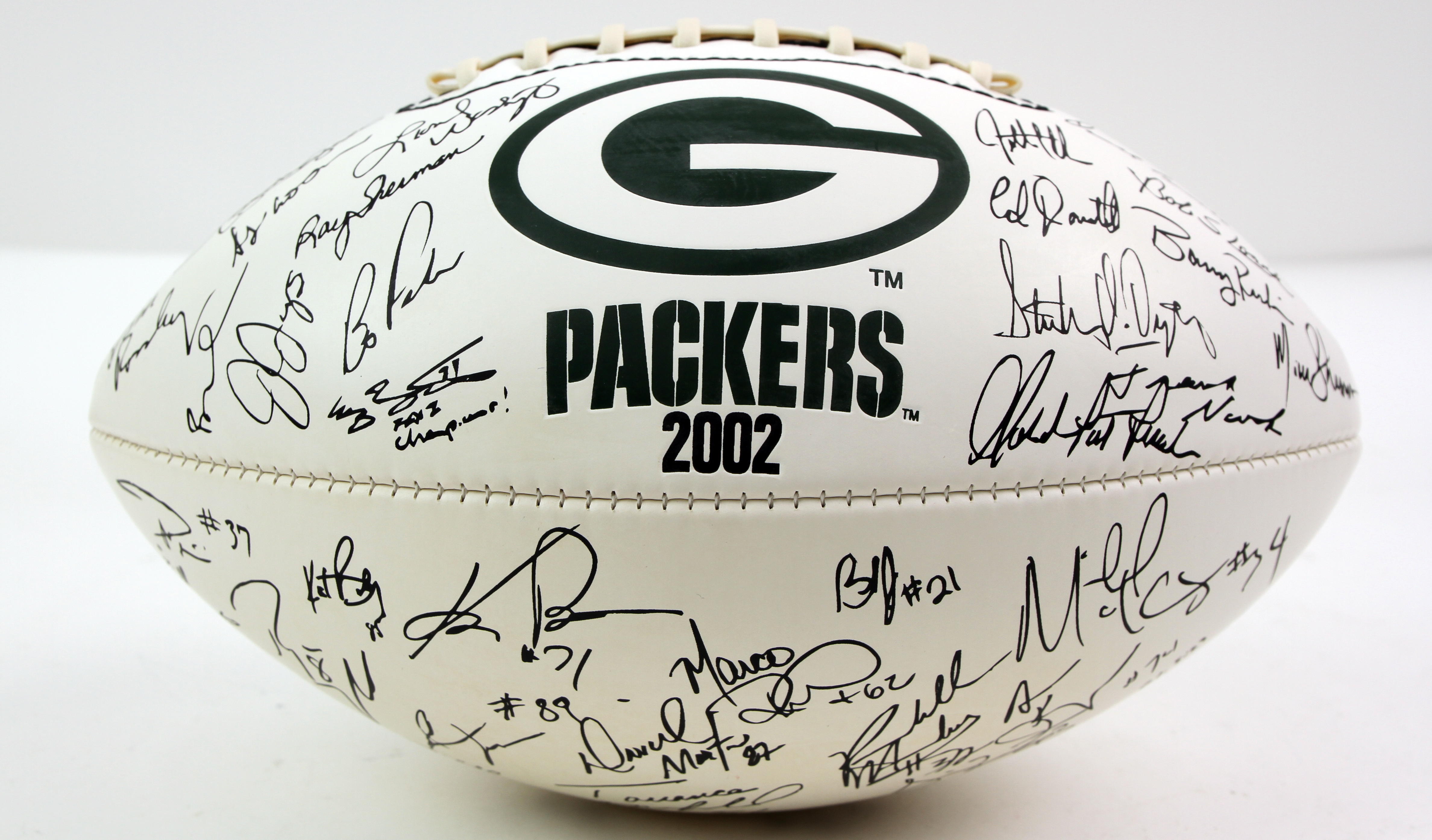 Packers store signed football
