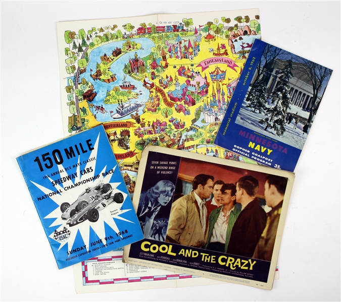 1960s-70s Racing Program, Magic Kingdom Map, and more...