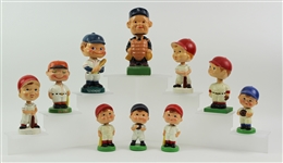 1950s-60s Baseball Vintage Nodder Collection - Lot of 10 w/ 62 Homers, Umpire & More