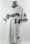 2009 Casey McGehee Milwaukee Brewers Signed Home Jersey (MEARS LOA/JSA)