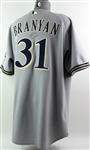 2005 Russell Branyan Milwaukee Brewers Signed Game Worn Road Jersey (MEARS LOA/JSA)
