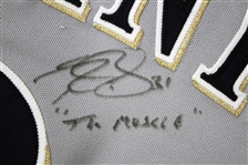 2005 Russell Branyan Milwaukee Brewers Signed Game Worn Road Jersey (MEARS LOA/JSA)