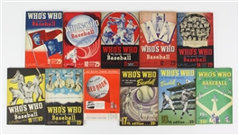 1941-51 Whos Who in Baseball & Little Red Book Baseball Guides - Lot of 11