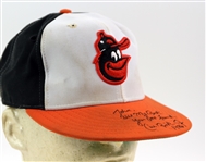 1986 Cal Ripken Jr. Baltimore Orioles Signed Game Worn Cap (MEARS LOA/JSA)