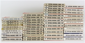 1942-81 Spink Sporting News Official Baseball Publication Collection - Lot of 47 w/ Guides, Record Books & More