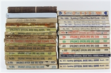 1895-1941 Spalding Official Baseball Guide Collection - Lot of 27