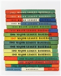 1941-53 Major League Baseball Fact Figures & Official Rules Guide Books - Lot of 16