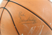 1971-72 Milwaukee Bucks Team Signed Basketball w/ Kareem, Big O, Bob Dandridge & More (MEARS LOA)