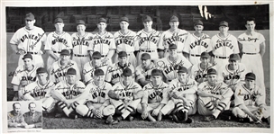 1946 Portland Beavers PCL 9.5" x 19" Davidsons Fresh Spun Bread Team Photos - Lot of 2