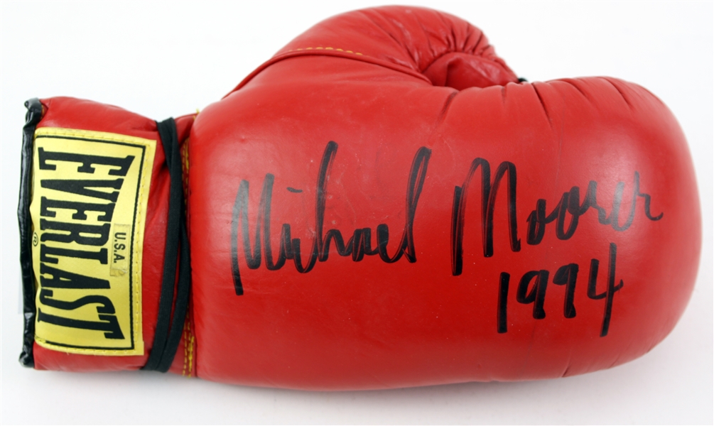 1994 Michael Moorer World Heavyweight Champion Signed Everlast Boxing Glove (*JSA*)
