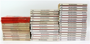 1921-2015 Who's Who in Baseball Guide Book Collection - Lot of 105