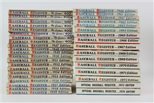 1940-74 The Sporting New Baseball Register Guide Collection - Lot of 38