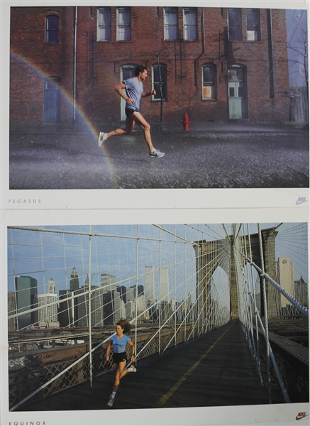 1980s Nike Pegasus & Equinox 16.5" x 25" Posters - Lot of 2