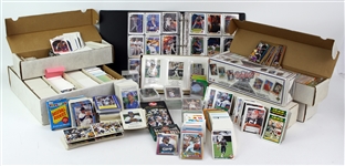 1980s-90s Baseball, Football, Basketball Trading Cards, Baseballs, Photos & more... (Lot of 5,000+ cards)
