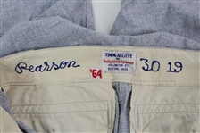 1964 Albie Pearson Los Angeles Angels Signed Game Worn Road Uniform w/ Jersey, Pants, Cleats, Belt, Stirrups & Socks (MEARS A9/JSA)