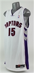 2000-01 Vince Carter Toronto Raptors Signed Game Worn Home Jersey (MEARS A10/JSA/Fleer LOA)