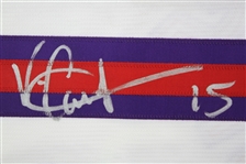 2000-01 Vince Carter Toronto Raptors Signed Game Worn Home Jersey (MEARS A10/JSA/Fleer LOA)