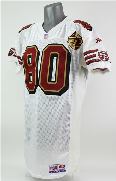 1996 (October 6) Jerry Rice San Francisco 49ers Game Worn Road Jersey (MEARS A10/Team COA)