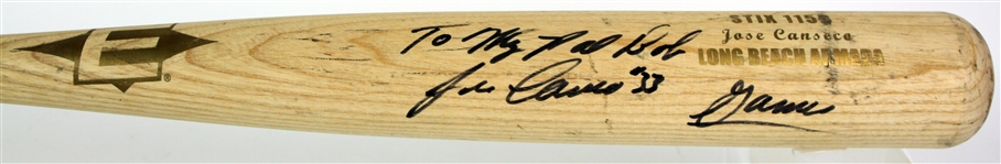 2006 Jose Canseco Long Beach Armada Signed Easton Professional Model Game Used Bat (MEARS LOA/JSA)