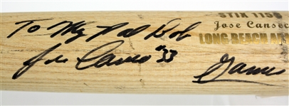 2006 Jose Canseco Long Beach Armada Signed Easton Professional Model Game Used Bat (MEARS LOA/JSA)