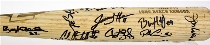 2006 Long Beach Armada Golden Baseball League Team Signed Easton Professional Model Bat w/ 25 Signatures Including Darrell Evans & More (MEARS LOA/JSA) 