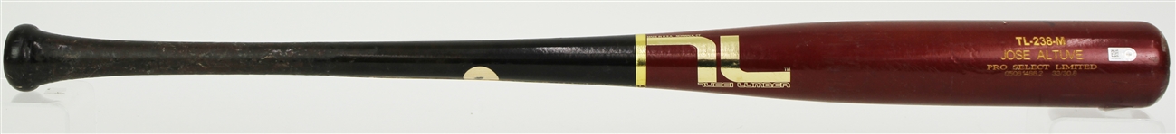 2014 (May 25) Jose Altuve Houston Astros Tucci Lumber Professional Model Game Used Bat (MEARS A9/MLB Hologram) Singled, AL Batting Crown Season