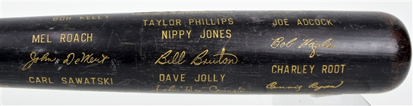1957 Milwaukee Braves World Series Champions H&B Louisville Slugger Commemorative Black Bat