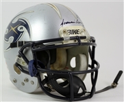 2001 Jermaine Copleand Los Angeles X-Treme Signed Game Worn XFL Football Helmet (MEARS LOA/JSA)