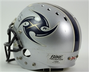 2001 Jermaine Copleand Los Angeles X-Treme Signed Game Worn XFL Football Helmet (MEARS LOA/JSA)