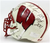 2000's Barry Alvarez Pat Richter Ron Dayne Wisconsin Badgers Signed Ross Kolodziej Game Worn Football Helmet (MEARS LOA/JSA)