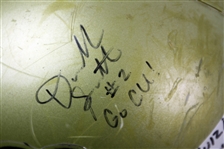 2008 Darrell Scott Colorado Buffaloes Signed Erin Huizinga Game Worn Football Helmet (MEARS LOA/JSA)