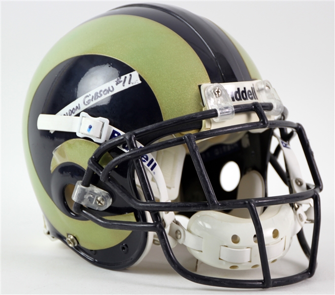 2010-12 Brandon Gibson St. Louis Rams Game Worn Football Helmet (MEARS LOA)