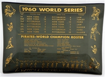 1960 Pittsburgh Pirates World Series Champions 4.75" x 6.5" Glass Tray w/ Original Box