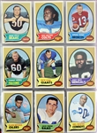 1970 Topps Football Trading Cards Complete Set (263) w/ OJ Simpson Rookie & More