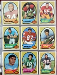 1970 Topps Football Trading Cards Complete Set (263) w/ OJ Simpson Rookie & More