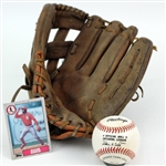1989-94 Ozzie Smith St. Louis Cardinals Store Model Rawlings Mitt & ONL White Baseball