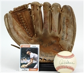 1970s-80s Al Kaline Detroit Tigers Store Model Wilson Mitt & Signed OAL Brown Baseball (JSA)
