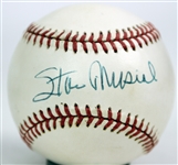 1960's-90's Stan Musial St. Louis Cardinals Store Model Wards Hawthorne First Base Mitt & Signed ONL Giamatti Baseball (JSA)