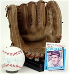 1970s-80s Brooks Robinson Baltimore Orioles Signed Store Model Rawlings Mitt & Baseball (JSA)