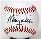 1970's-80's Maury Wills Los Angeles Dodgers Store Model Spalding Mitt & Signed Baseball (JSA)