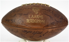 1959 Los Angeles Rams Facsimile Team Signed Hutch Football
