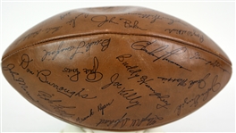 1959 Los Angeles Rams Facsimile Team Signed Hutch Football