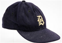 1958-59 Detroit Tigers Game Worn Cap (MEARS LOA)