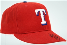 1994-96 Will Clark Texas Rangers Signed Game Worn Cap (MEARS LOA/JSA)