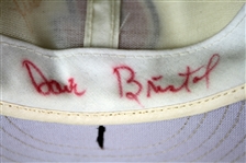 1976-77 Dave Bristol Atlanta Braves Signed Game Worn Cap (MEARS LOA/JSA)