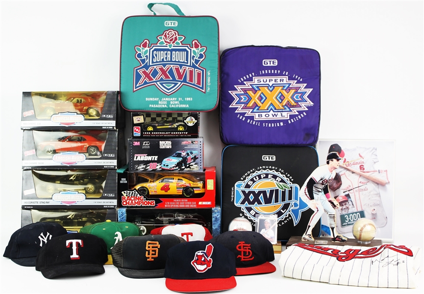 1990s-2000s Baseball Plaques, Caps, Pinback Buttons, & more (Lot of 60+)