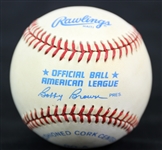 1985-89 Harmon Killebrew Minnesota Twins Signed OAL Brown Baseball (JSA)