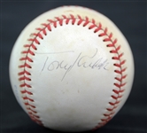 1985-89 Tony Kubek New York Yankees Signed OAL Brown Baseball (JSA)