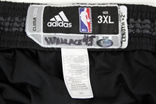 2012-13 Gerald Wallace Brooklyn Nets Game Worn Road Uniform Shorts (MEARS LOA/Steiner)